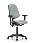 Vinyl Chair - Medium Bench Height with Medium Back VMBCH-MB-RG-T0-A1-NF-RC-8840