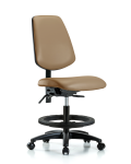 Vinyl Chair - Medium Bench Height with Medium Back VMBCH-MB-RG-T1-A0-BF-RC-8584