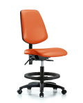 Vinyl Chair - Medium Bench Height with Medium Back VMBCH-MB-RG-T1-A0-BF-RC-8613