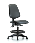 Vinyl Chair - Medium Bench Height with Medium Back VMBCH-MB-RG-T1-A0-BF-RC-8823