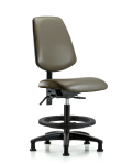 Vinyl Chair - Medium Bench Height with Medium Back VMBCH-MB-RG-T1-A0-BF-RG-8809
