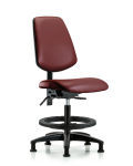 Vinyl Chair - Medium Bench Height with Medium Back VMBCH-MB-RG-T1-A0-BF-RG-8815