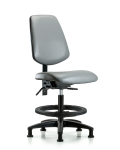 Vinyl Chair - Medium Bench Height with Medium Back VMBCH-MB-RG-T1-A0-BF-RG-8840