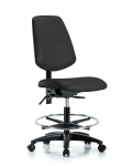 Vinyl Chair - Medium Bench Height with Medium Back VMBCH-MB-RG-T1-A0-CF-RC-8540
