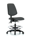 Vinyl Chair - Medium Bench Height with Medium Back VMBCH-MB-RG-T1-A0-CF-RC-8605