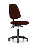 Vinyl Chair - Medium Bench Height with Medium Back, Seat Tilt, & Stationary Glides in Burgundy Trailblazer Vinyl VMBCH-MB-RG-T1-A0-NF-RG-8569