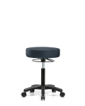Vinyl Mini-Stool - Medium Bench Height with Casters in Imperial Blue Trailblazer Vinyl VMBMS-RG-NF-RC-8582