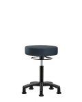 Vinyl Mini-Stool - Medium Bench Height with Stationary Glides in Imperial Blue Trailblazer Vinyl VMBMS-RG-NF-RG-8582