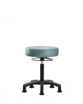 Vinyl Mini-Stool - Medium Bench Height with Stationary Glides in Storm Supernova Vinyl VMBMS-RG-NF-RG-8822