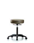 Vinyl Stool without Back - Medium Bench Height with Casters in Taupe Supernova Vinyl VMBSO-RG-NF-RC-8809
