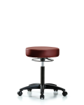 Vinyl Stool without Back - Medium Bench Height with Casters in Taupe Supernova Vinyl VMBSO-RG-NF-RC-8815