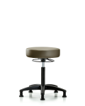 Vinyl Stool without Back - Medium Bench Height with Stationary Glides in Taupe Supernova Vinyl VMBSO-RG-NF-RG-8809