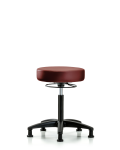 Vinyl Stool without Back - Medium Bench Height with Stationary Glides in Taupe Supernova Vinyl VMBSO-RG-NF-RG-8815