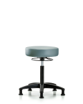 Vinyl Stool without Back - Medium Bench Height with Stationary Glides in Storm Supernova Vinyl VMBSO-RG-NF-RG-8822