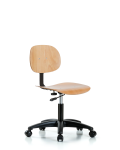 Wood Chair - Desk Height with Casters WDHCH-RG-RC