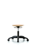 Wood Stool - Desk Height with Casters WDHSO-RG-RC