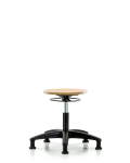 Wood Stool - Desk Height with Stationary Glides WDHSO-RG-RG